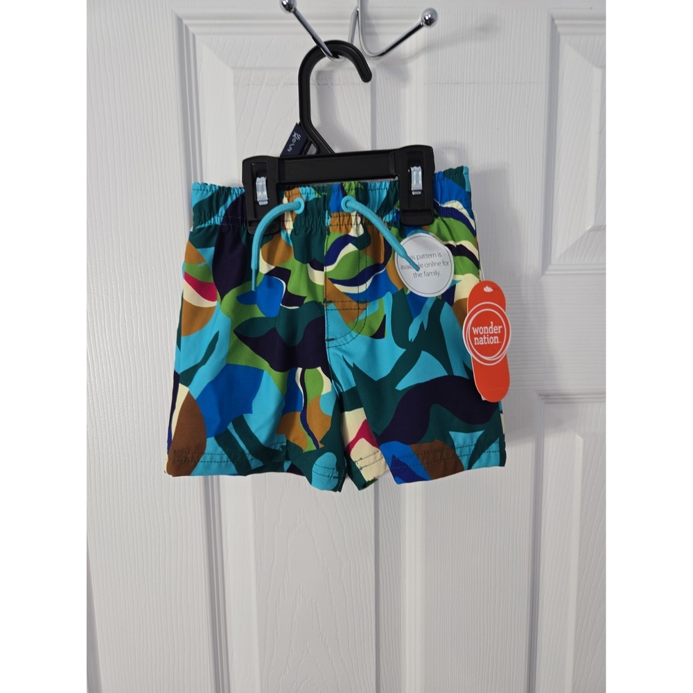 Wonder Nation Infant 18M Swim Trunks Multicolor